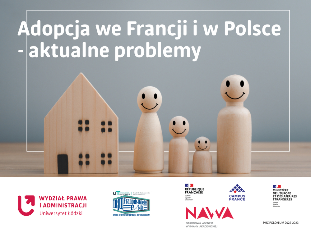 Grafika konferencji "Adopcja we Francji i w Polsce - aktualne problemy"